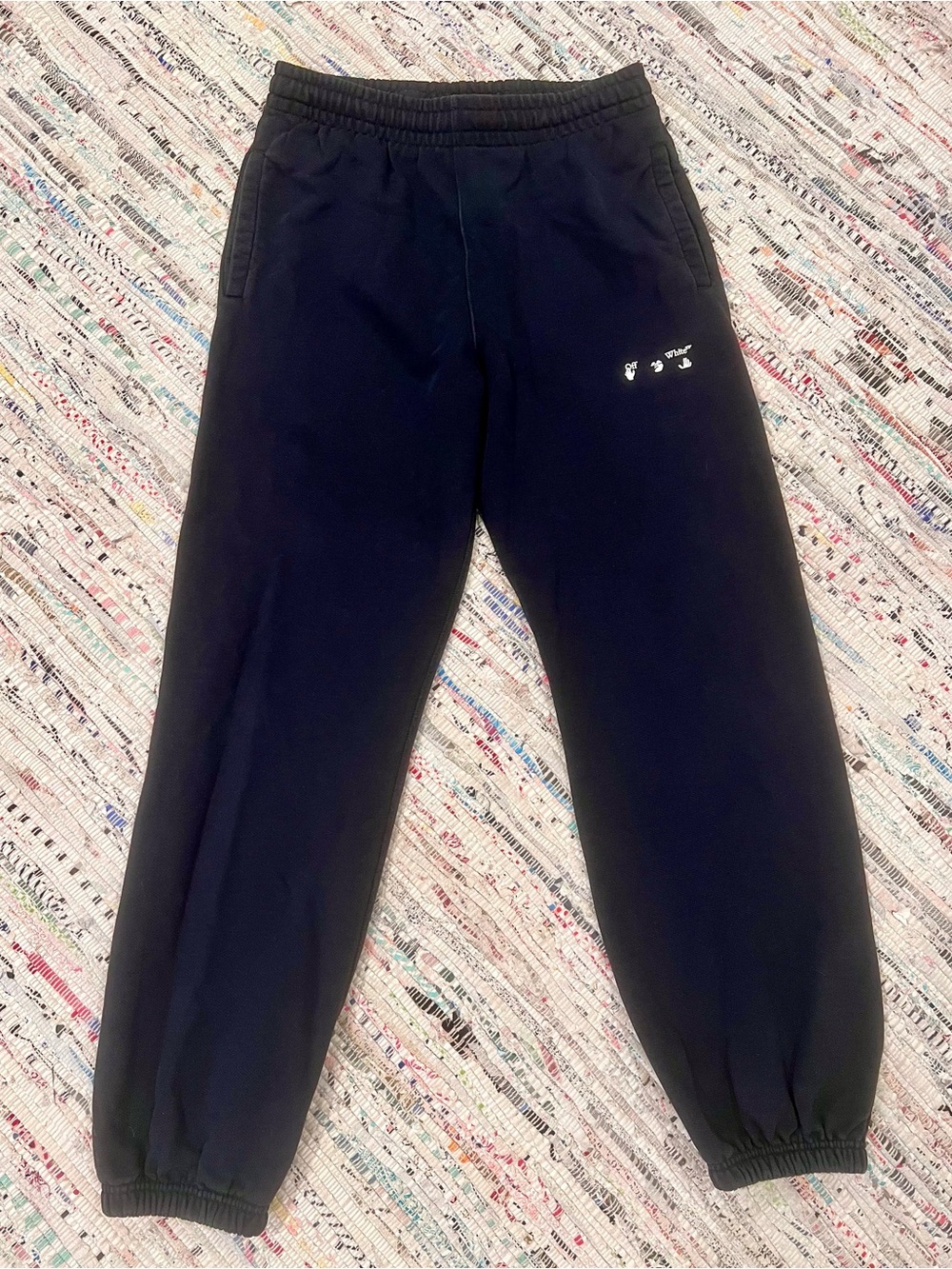 Off White Black Sweatpants Sz M